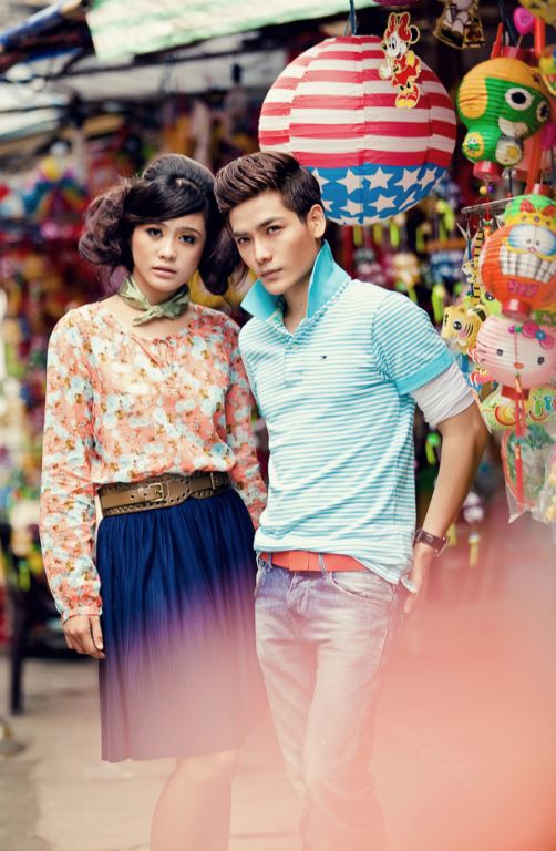 Nukan Trần v&agrave; Tuyết Nhi  xuống phố m&ugrave;a thu